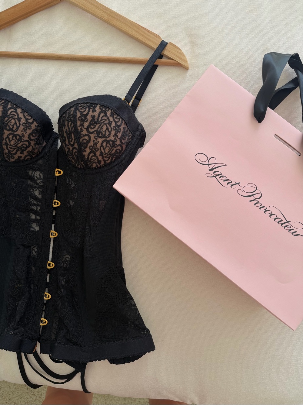 Agent Provocateur Mercy Black Lace Corset